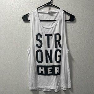 Strong her tank